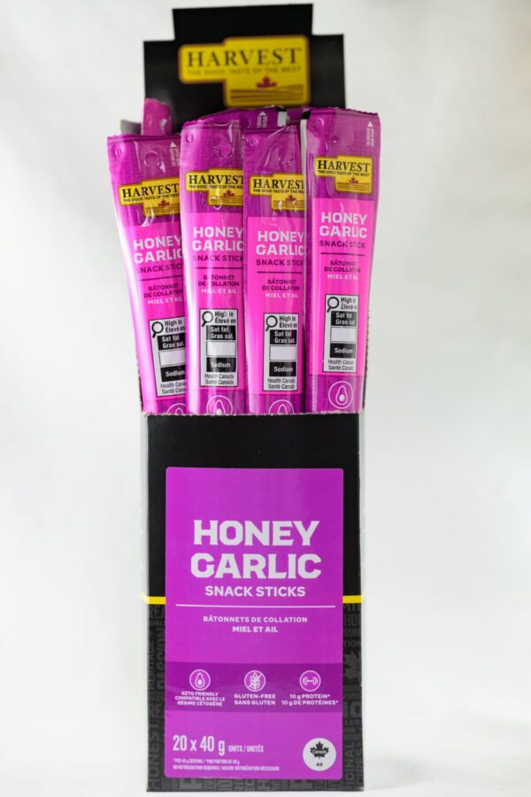 Honey Garlic Snack Stick 40g Caddy (20 Sticks)
